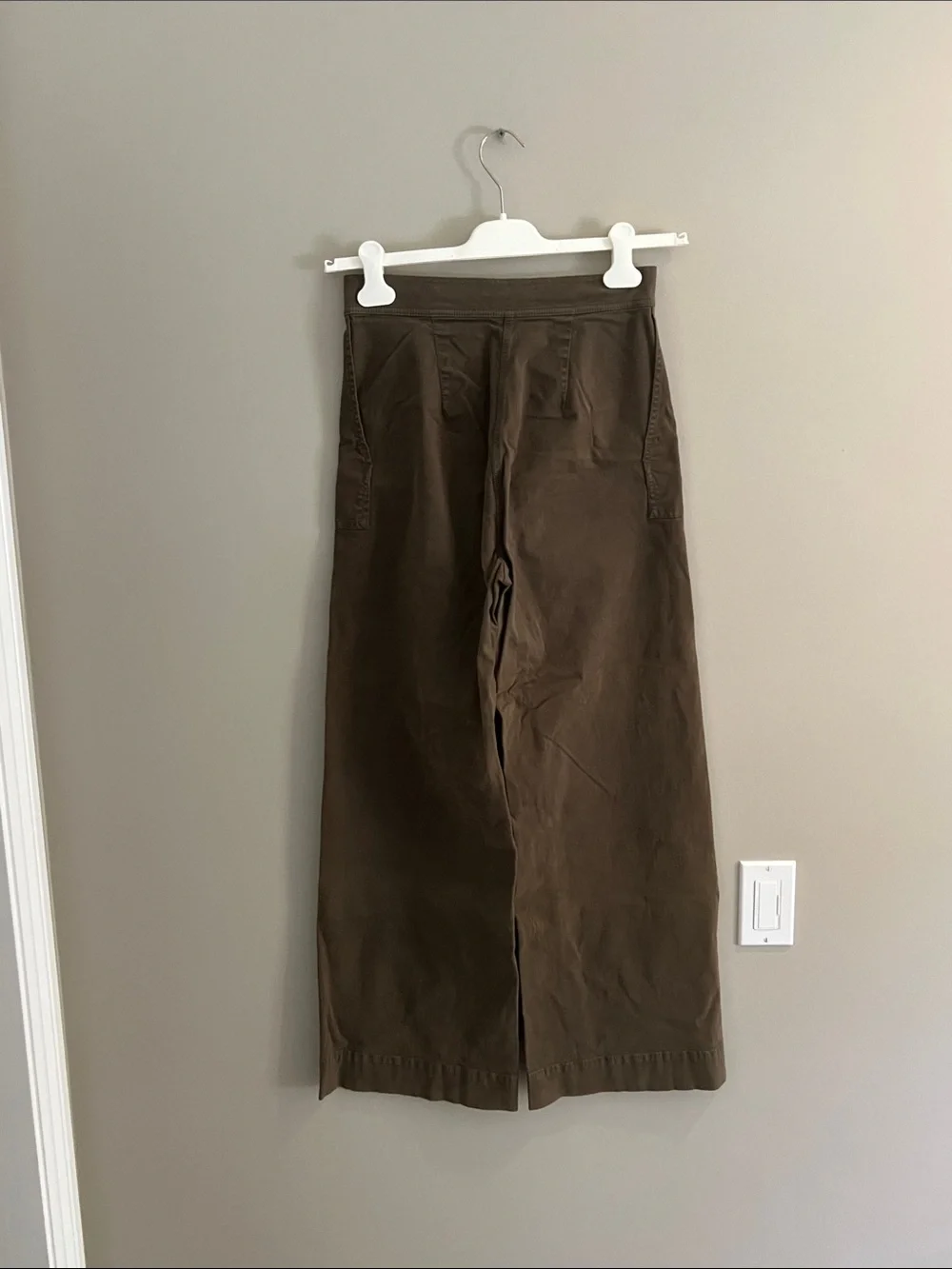 Women’s High- Waisted Wide-Leg Pants - olive - Picture 2 of 5